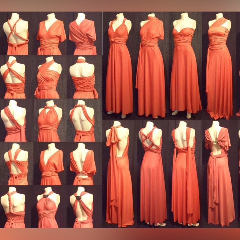 Velvet Infinity Dress - Rust-orange - EUC - Picture 4 of 4